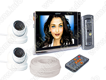 Комплект "Eplutus EP-2291" + две камеры "KDM-6413G"