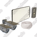 Комплект видеодомофона EPLUTUS EP-2232 с уличными камерами KDM-6215G 